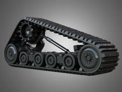 ASV VT100 Tracks - Crawlers 3D model