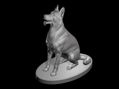 German Shepherd Dog  3D model