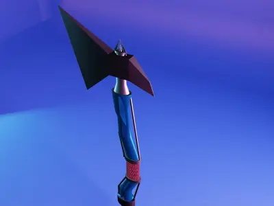 Acua axe weapon 3D model