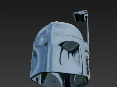 Legacy of Beskar - The Mandalorian Helmet 3D model