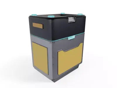 Sci-Fi Storage Loot Crate 05 - PBR Game Ready 3D model