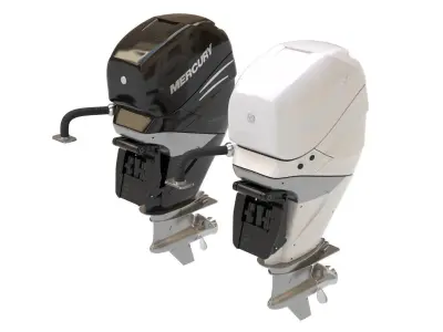 Outboard Motor 300-350HP 3D model