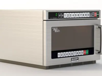 Sharp Twintouch Commercial Microwave With Dual Touch Pads 3D model