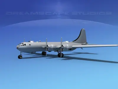 Boeing B-29 Superfortress VBM 3D model