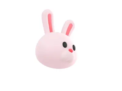 Prop149 Rabbit Head 3D model