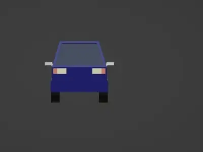 Low Poly Car Free low-poly 3D model