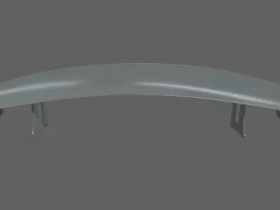 Car Spoiler 08 Low-poly 3D model