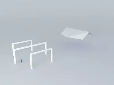 saunders two people on platform Free 3D model