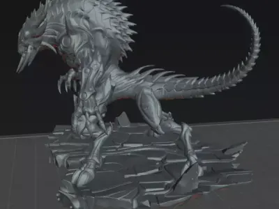 Alien Zyrax Void Stalker  Horror Creature STL 3D Printable  3D print model
