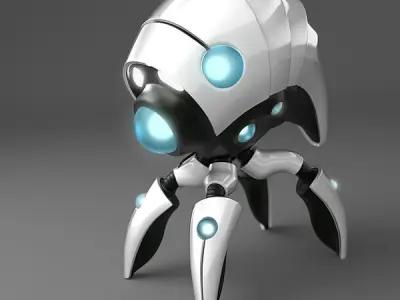 Nanobot original concept 3D model