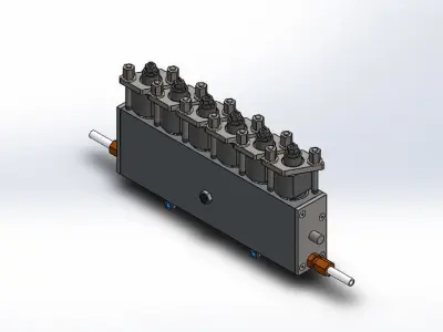 Caixa Dosagem Injetores Hartridge Injector Dosage Box 3D model
