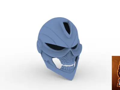Ghostrider helmet ready to 3dprinting 3D model