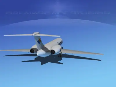 Boeing 717-200 Spanair 3D model