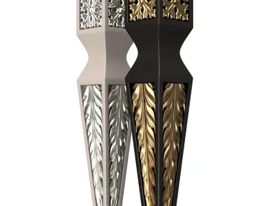 Furniture Leg Low-poly 3D model