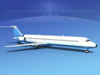 Douglas DC-9-50 Executive 3 3D model