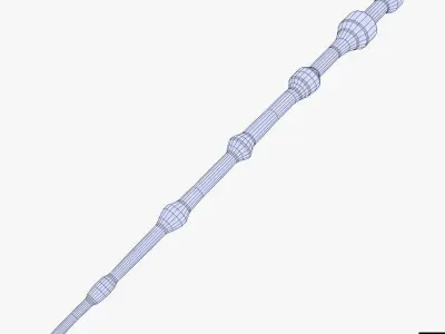 Elder Wand Low-poly 3D model