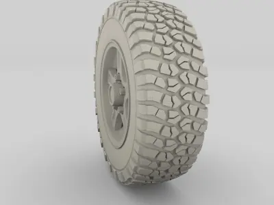 Offroad Alloy Wheel MUD 3D model