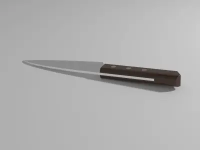 Kitchen Chefs Knife Free low-poly 3D model