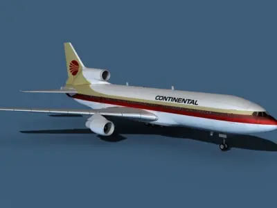 Lockheed L-1011-50 Continental  3D model
