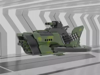 Army Fighter Plane Free low-poly 3D model