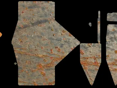 Ax with a wooden handle Free low-poly 3D model