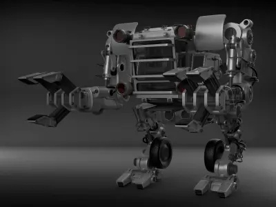 Sci-Fi robot Worker Powerloader 3D model