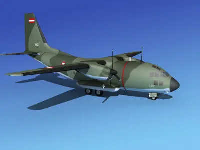 Alenia C-27A Spartan Austria 3D model