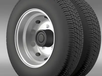 DongFeng Captain wheel2 3D model
