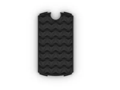 Dog Tag Side Triangle Free 3D print model