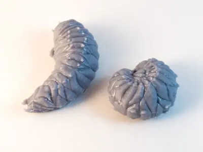 Giant Larvae - 3D Printable Character - 2 Poses 3D print model