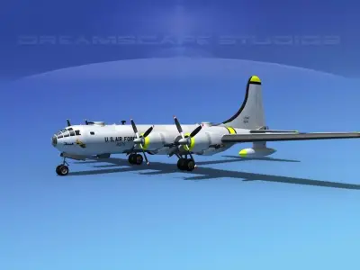 Boeing B-50 Superfortress V06 3D model