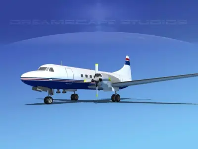 Convair CV-580 Corporate 5 3D model