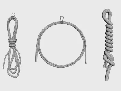 Historic fuse bundles Low-poly 3D model