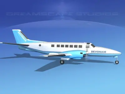 Beechcraft B99 Devonair 3D model