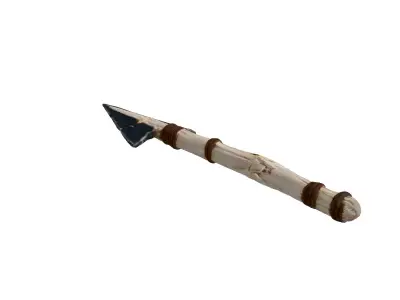 Tribal Spear 3D Model Low-poly 3D model
