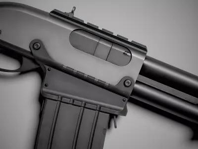 Remington 870 FPS Animation Low-poly 3D model