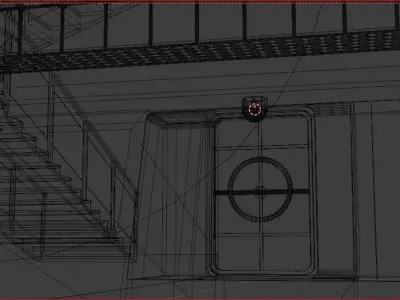 Grunge Door 3D model from hotel  transylvania  3 free Free low-poly 3D model