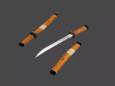 Killer Knife Low-poly 3D model