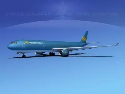 Airbus A330-300 Vietnam Air 3D model