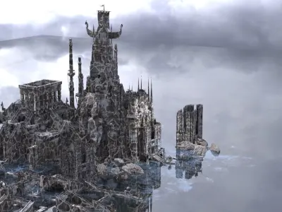 Vikings winter Retreat Kit bash 3D model