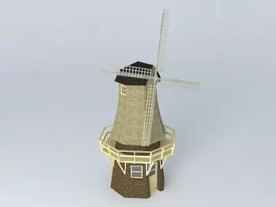 Dutch Windmill 3D model