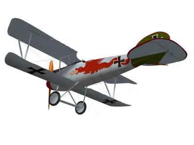 Albatros DV 3D model