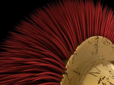 3D Greek Spartan Helmet Free 3D model