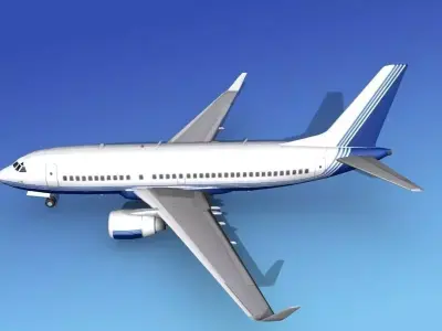 Boeing 737-700ER Corporate 3 3D model
