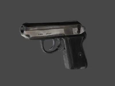 P64 CZAK polish pistol 3D model
