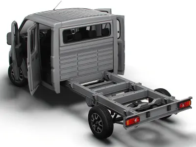 Opel Movano Chassis Truck CrCab 4035WB HQInterior 2023 3D model