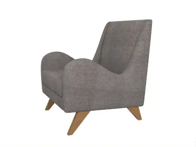 Tusk Occasional Chair with Armrest replicated Free low-poly 3D model