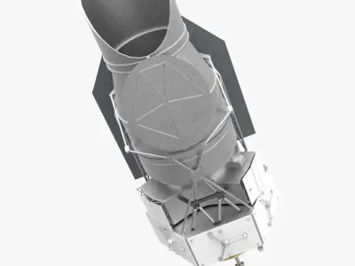 WFIRST 3D spacecraft Low-poly 3D model