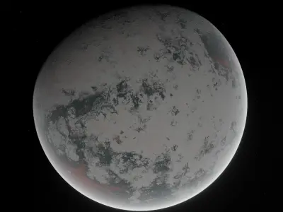 Planet Space Ready to game Low-poly 3D model 4