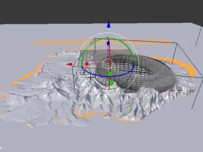 Isla Nublar Jurassic Park Island photorealistic 3D model